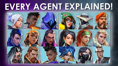 alle agenten valorant|Valorant Characters: All Agents with video guides and more